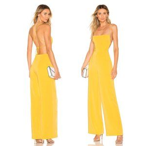 NBD Prosecco Open Back Strappy Lace Up Jumpsuit S